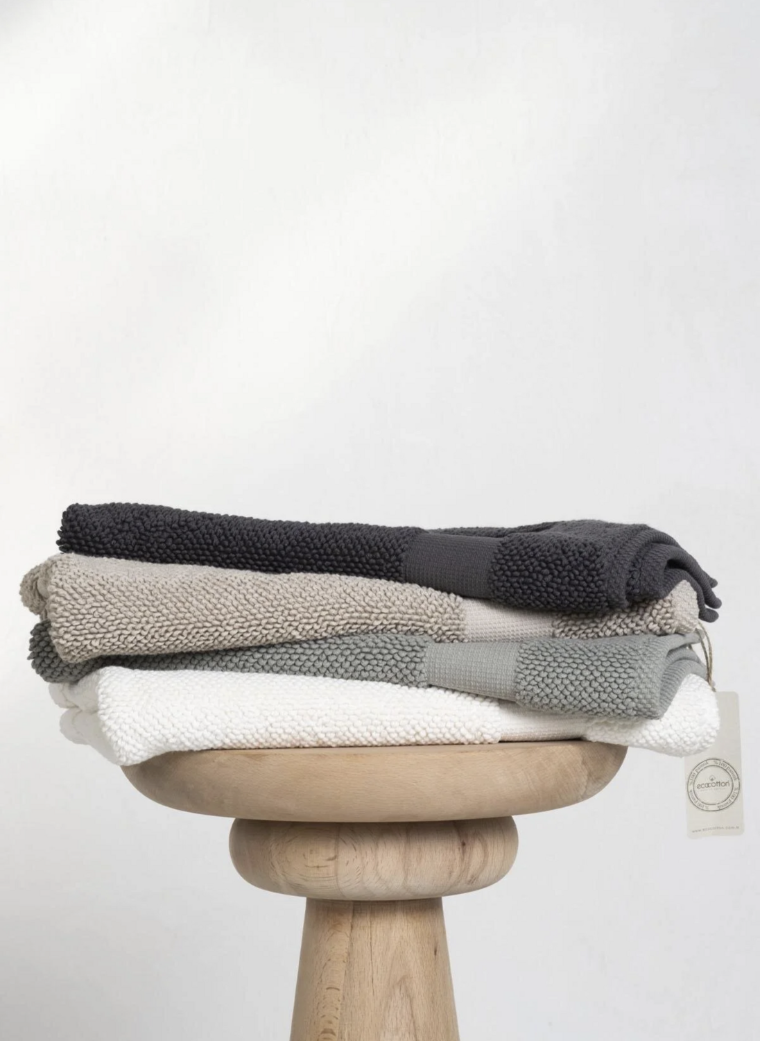 Ecocotton Kaia Bath Mat 100% Organic Cotton Beige 50x80 Cm