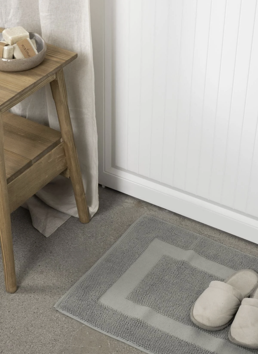 Ecocotton Kaia Bath Mat 100% Organic Cotton Green 50x80 Cm