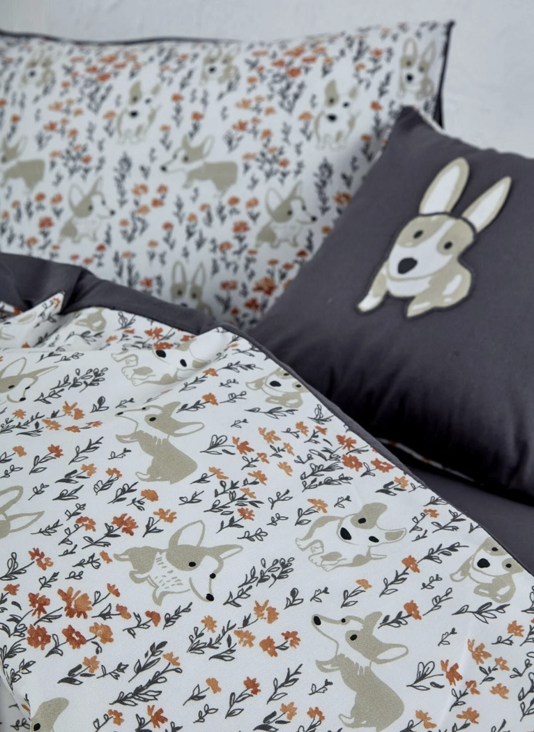 Ecocotton Dagi Baby Boy Duvet Cover Set 100% Organic Cotton Printed 100x150 Cm