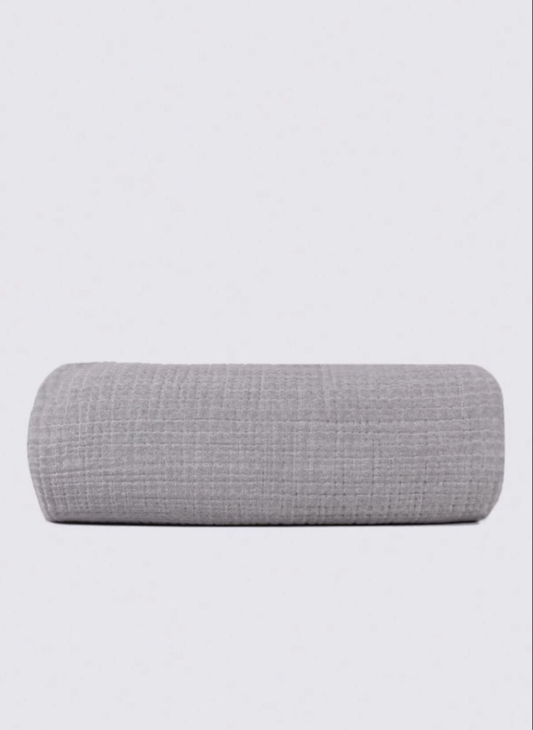Ecocotton Kayra Baby Bedspread 100% Organic Cotton Muslin Hand Embroidered Gray 100x100 Cm
