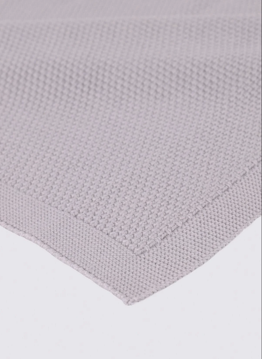 Ecocotton Baby Smile Baby Blanket 100% Organic Cotton Knit Gray 80x90 Cm