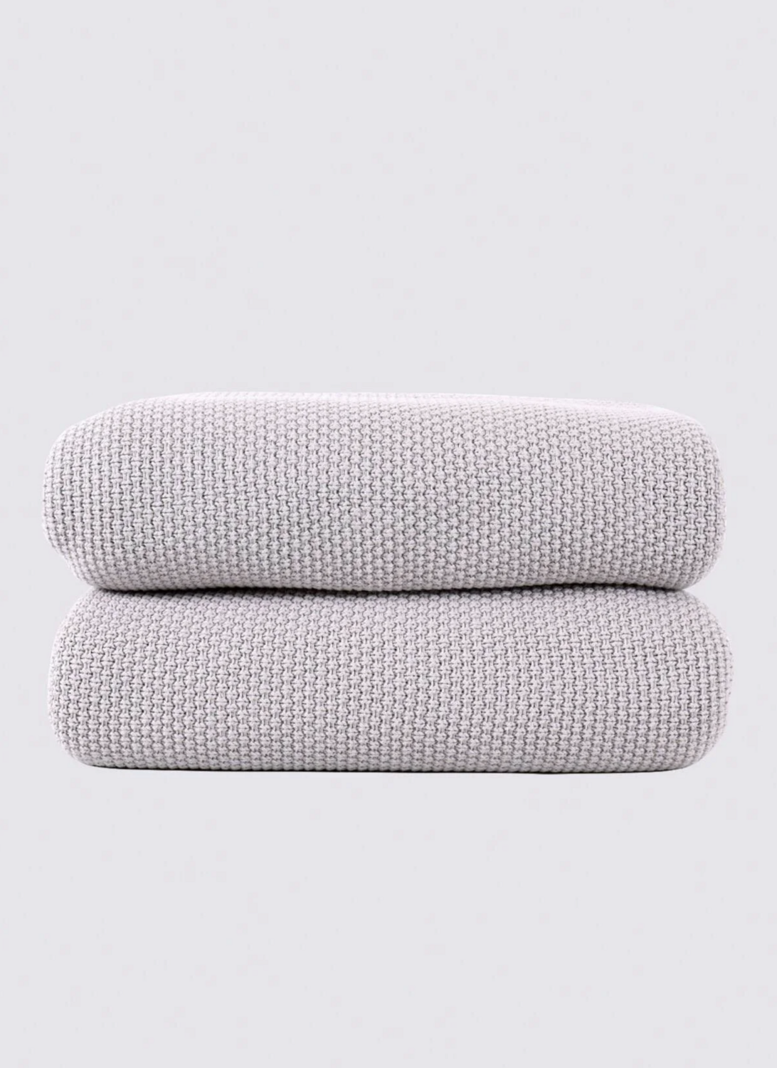 Ecocotton Baby Smile Baby Blanket 100% Organic Cotton Knit Gray 80x90 Cm