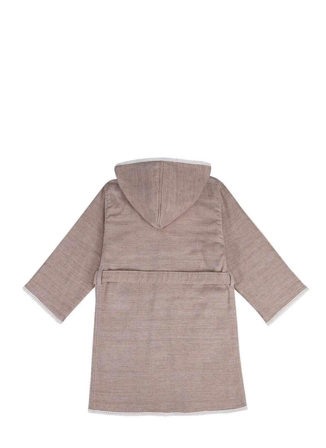 Ecocotton Hasna Girl&#39;s Bathrobe 100% Organic Cotton Linen Melange Terra