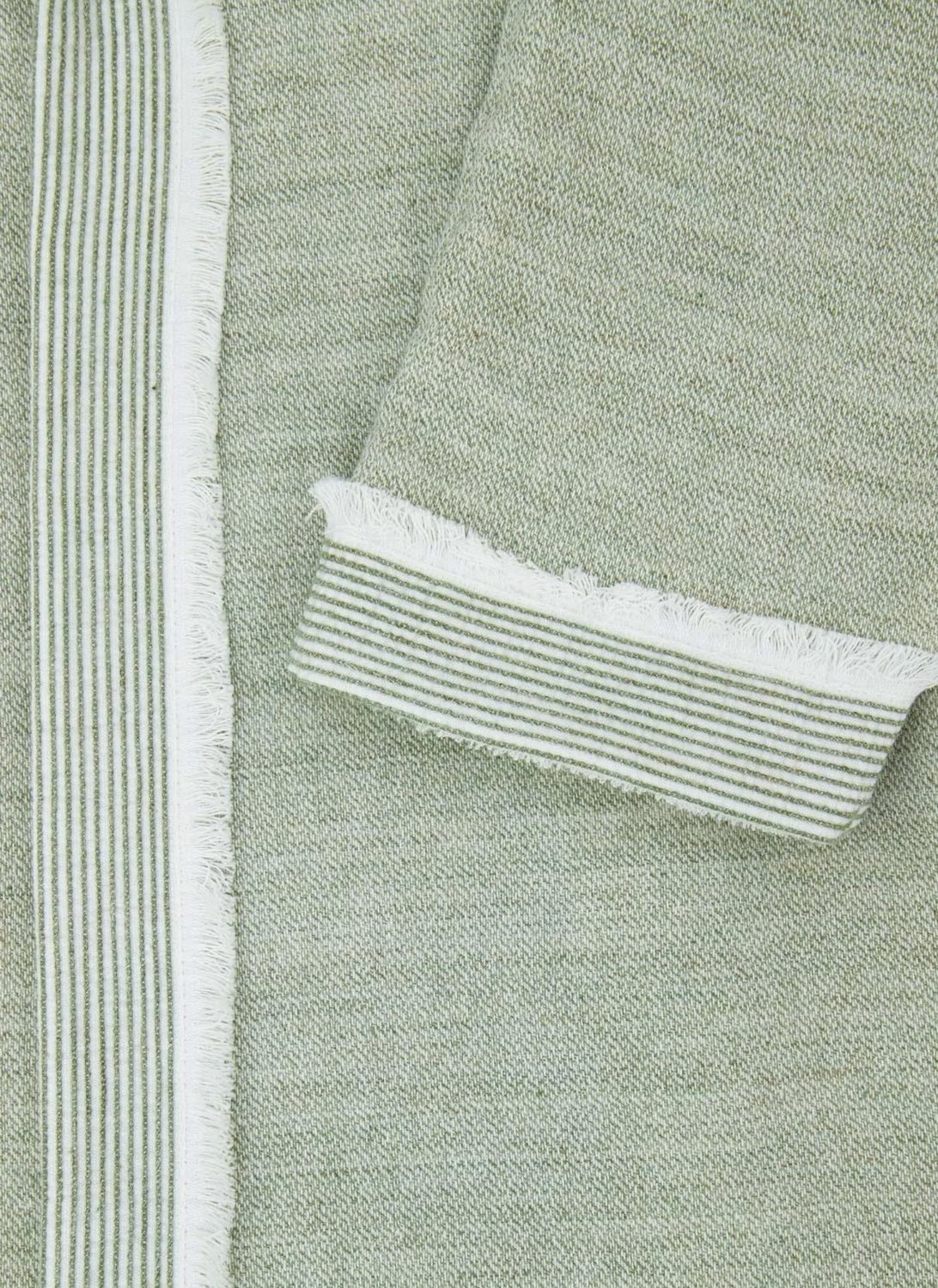 Ecocotton Hasna Men&#39;s Bathrobe 100% Organic Cotton Linen Melange Khaki