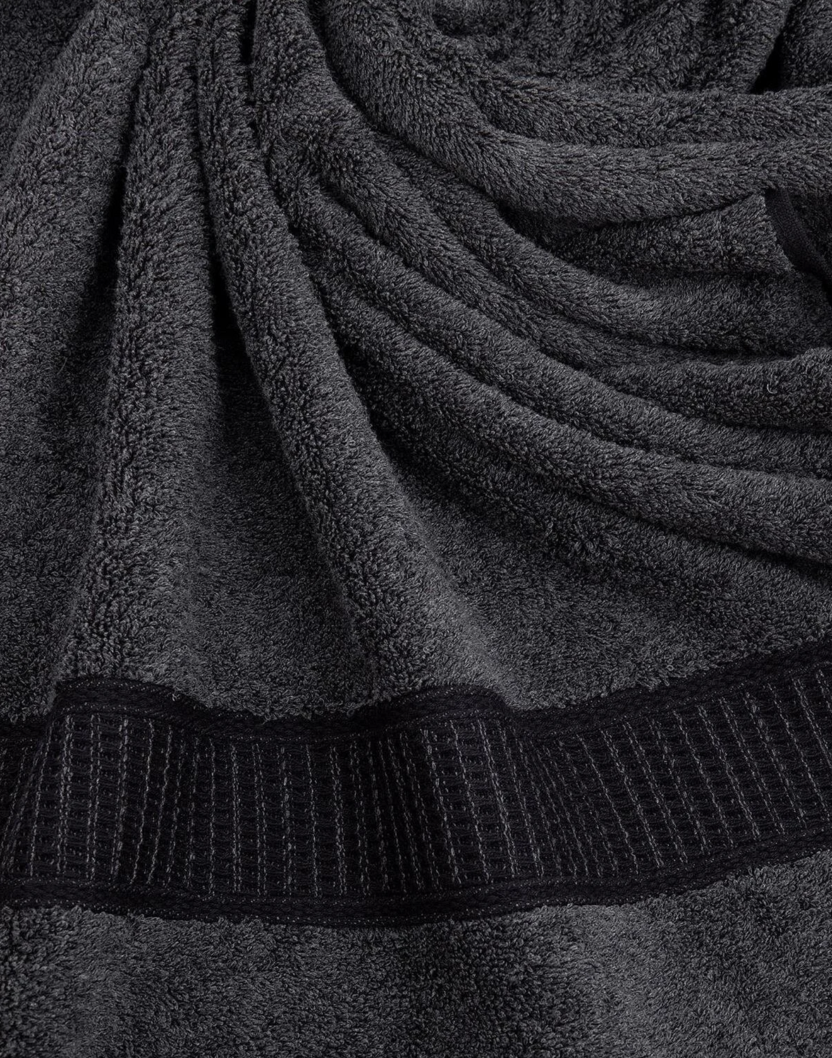 Ecocotton Naia Hand And Face Towel Anthracite 50x90 Cm
