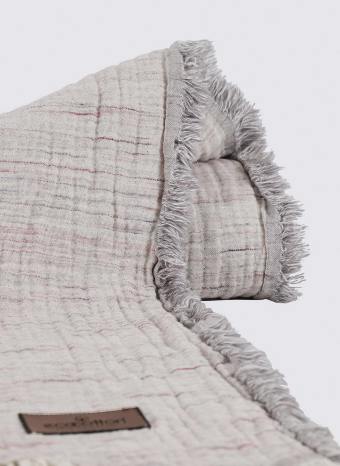 Ecocotton Muna Single Bedspread 100% Organic Cotton Inject Gray-Purple