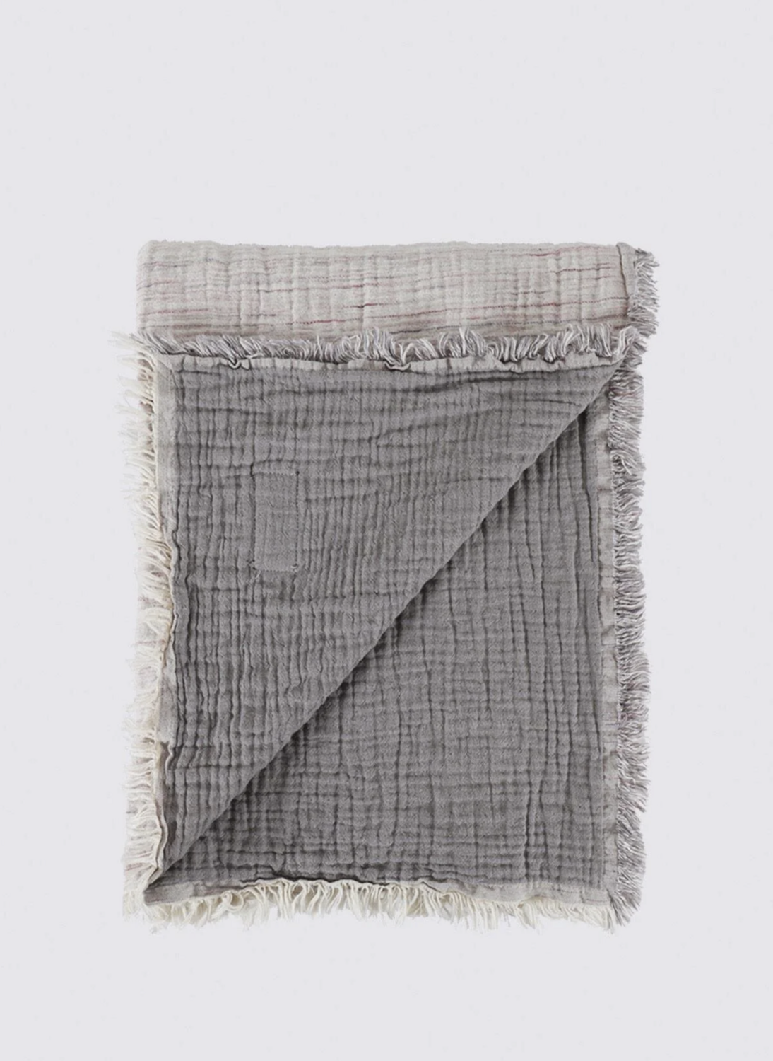 Ecocotton Muna Single Bedspread 100% Organic Cotton Inject Gray-Purple