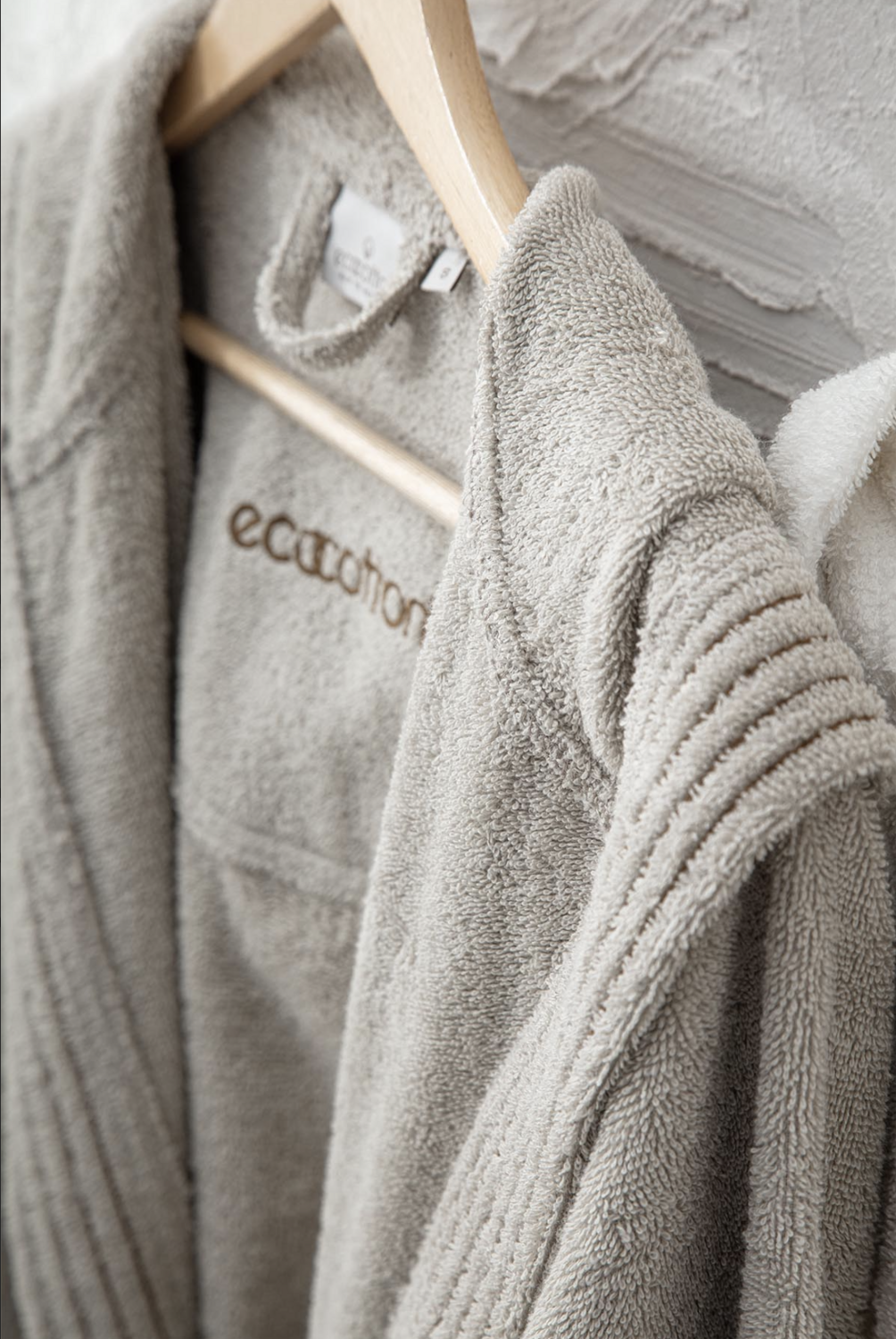 Ecocotton Ecosoft Women Bathrobe 100% Organic Cotton Dobby terra