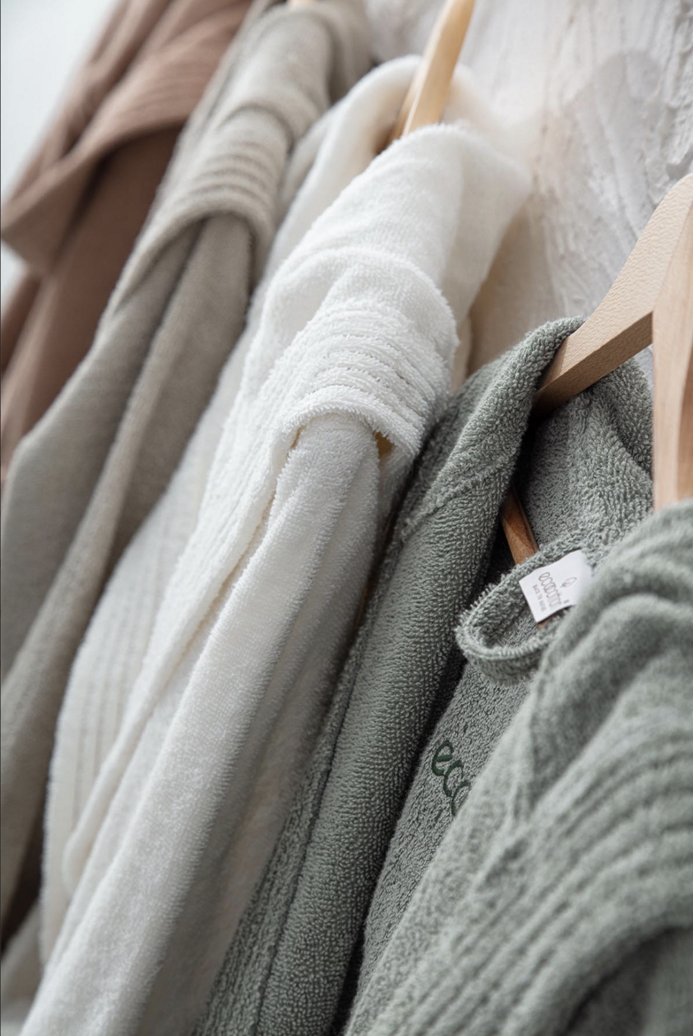 Ecocotton Ecosoft Women Bathrobe 100% Organic Cotton Dobby terra