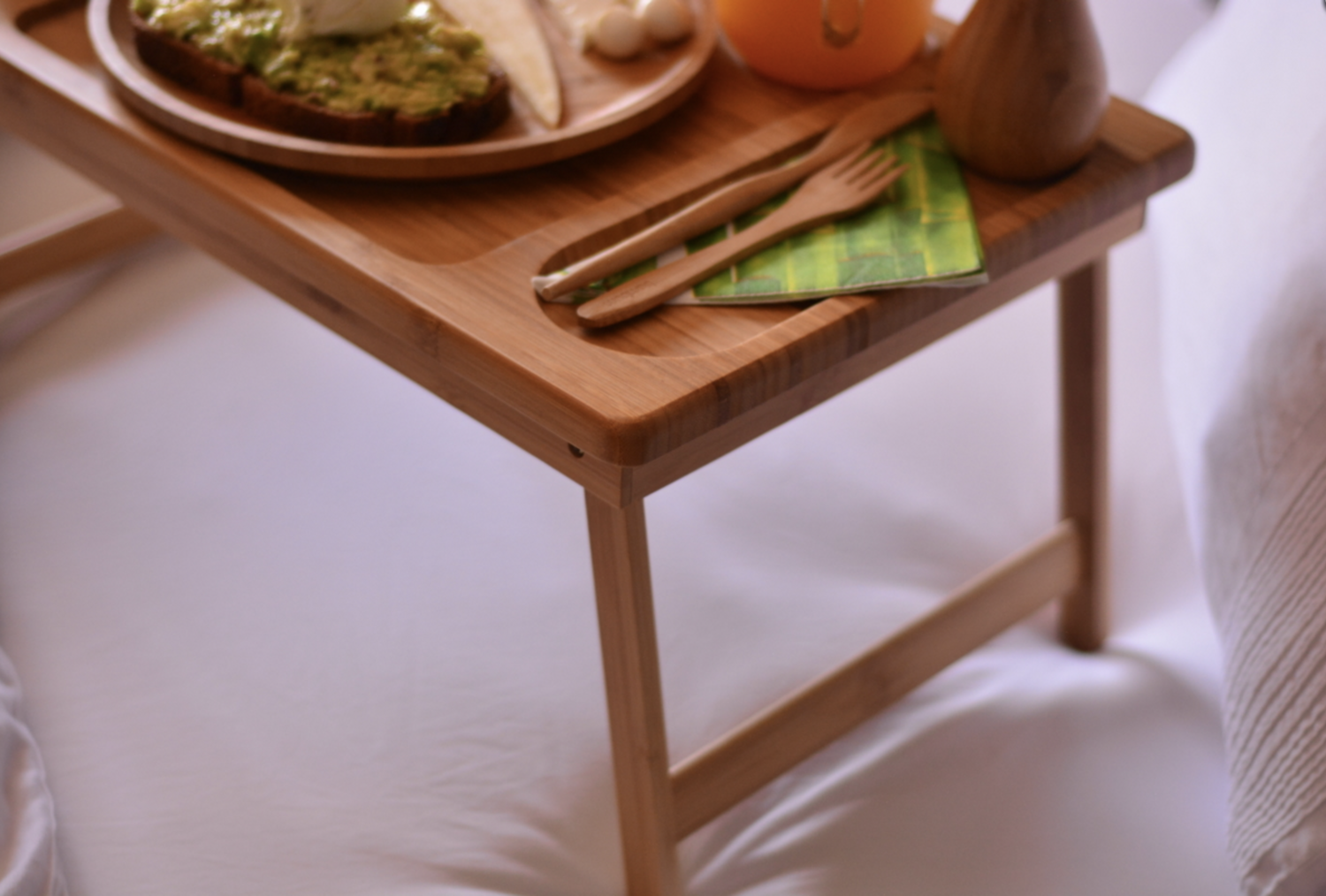 Bambum Tore Bed Tray with Snack Bowls