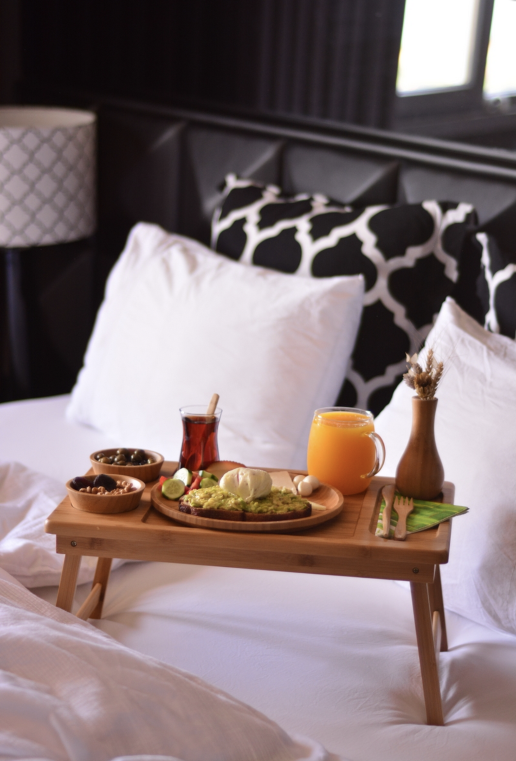 Bambum Tore Bed Tray with Snack Bowls