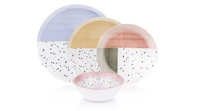 Bambum Lara 6 Persons 24 Pcs. Porcelain Dinner Set Rafael
