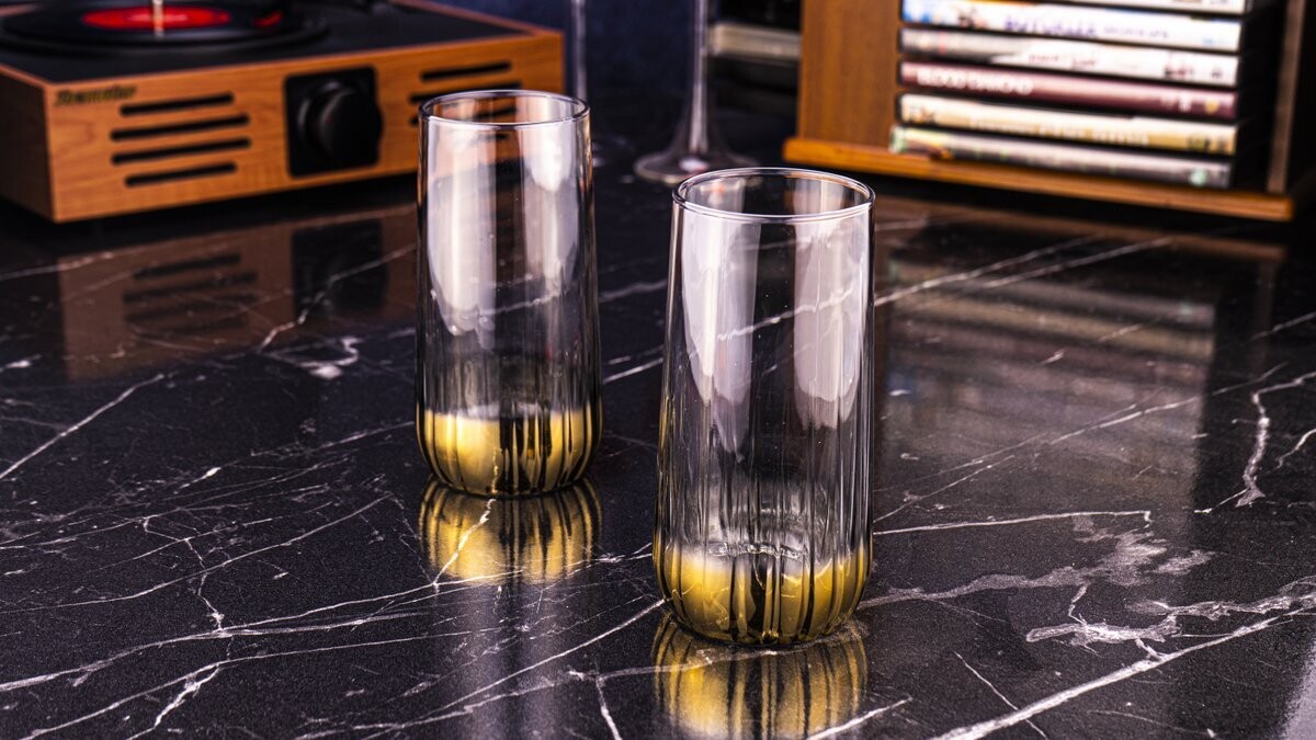 Vibe 6 Pcs. Soft Drink Glasses  360 ml