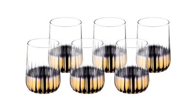 Vibe 6 Pcs Water Glass gold 135 ml