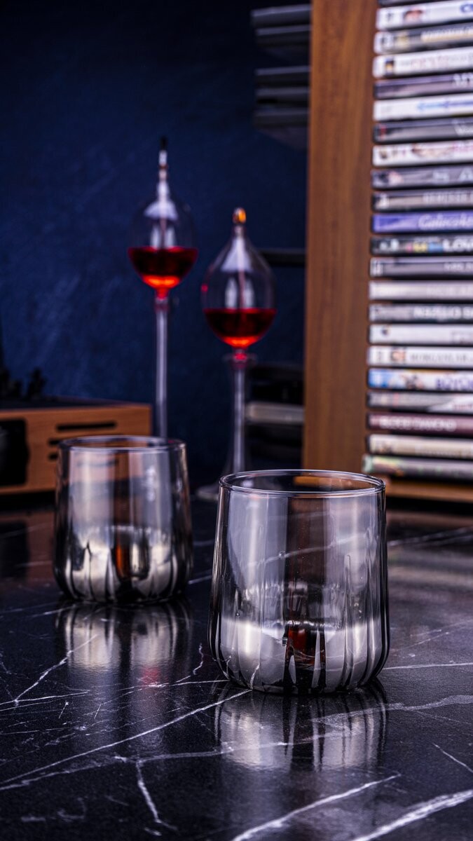 Vibe 6 Pcs. Water Glass Silver 310 ml
