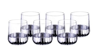 Vibe 6 Pcs. Water Glass Silver 310 ml