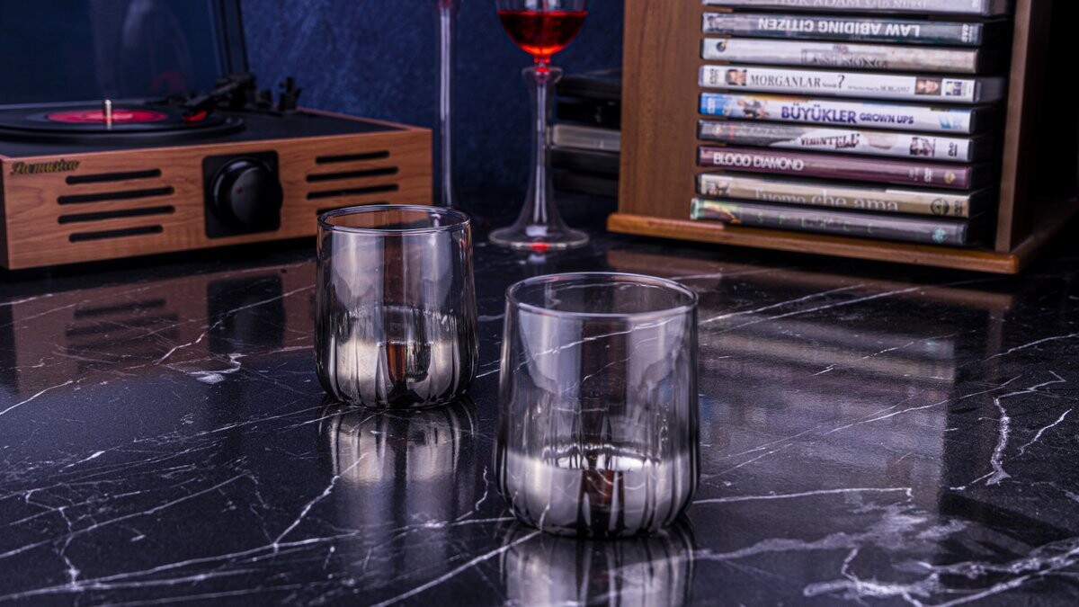 Vibe 6 Pcs. Water Glass Silver 310 ml