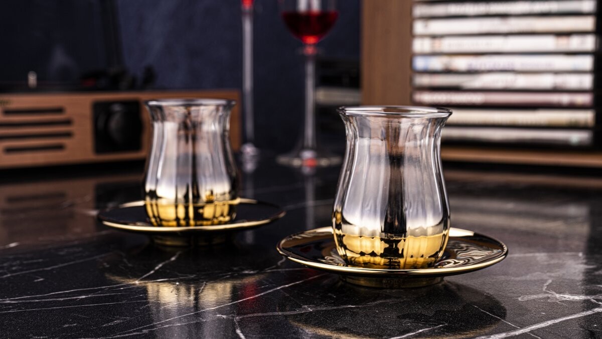 Vibe 12 Pcs. Glass Tea Set