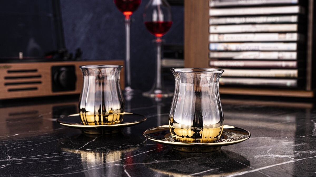Vibe 12 Pcs. Glass Tea Set