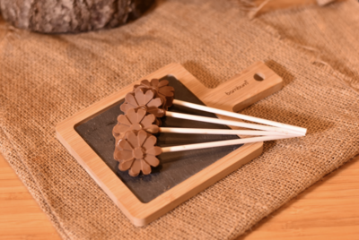 Lina Slate &amp; Bamboo Serving Plate