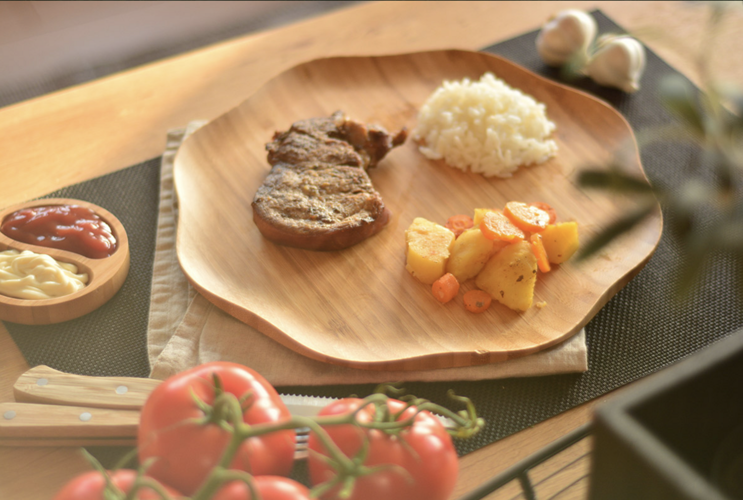 Bambum Pappi Flower Plate 28 cm