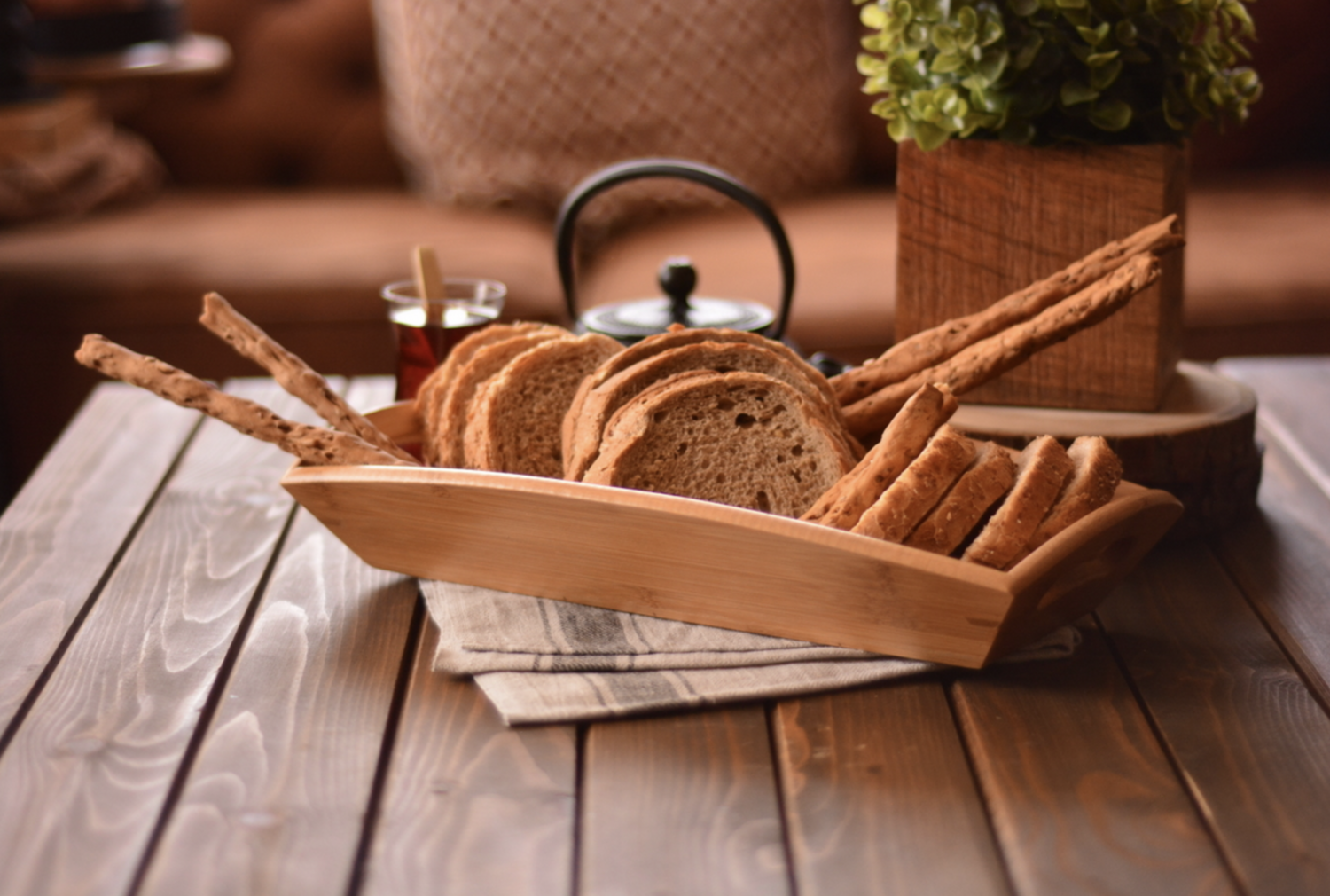 Bambum Seppe Bread Serving Bowl Large