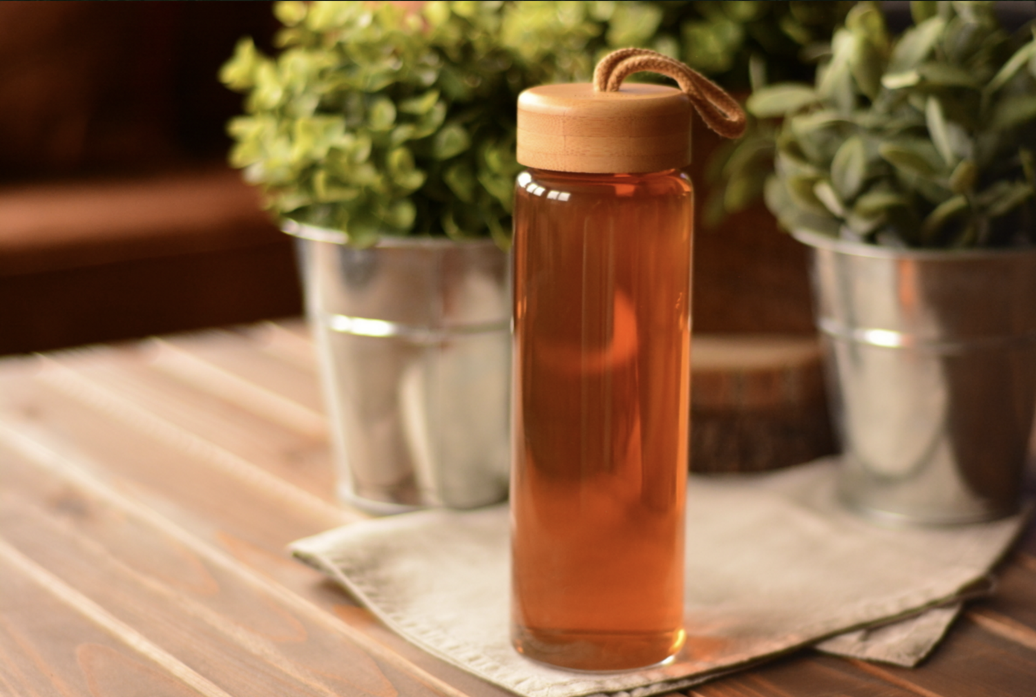 Bambum Diem Glazen Waterfles 400 ml