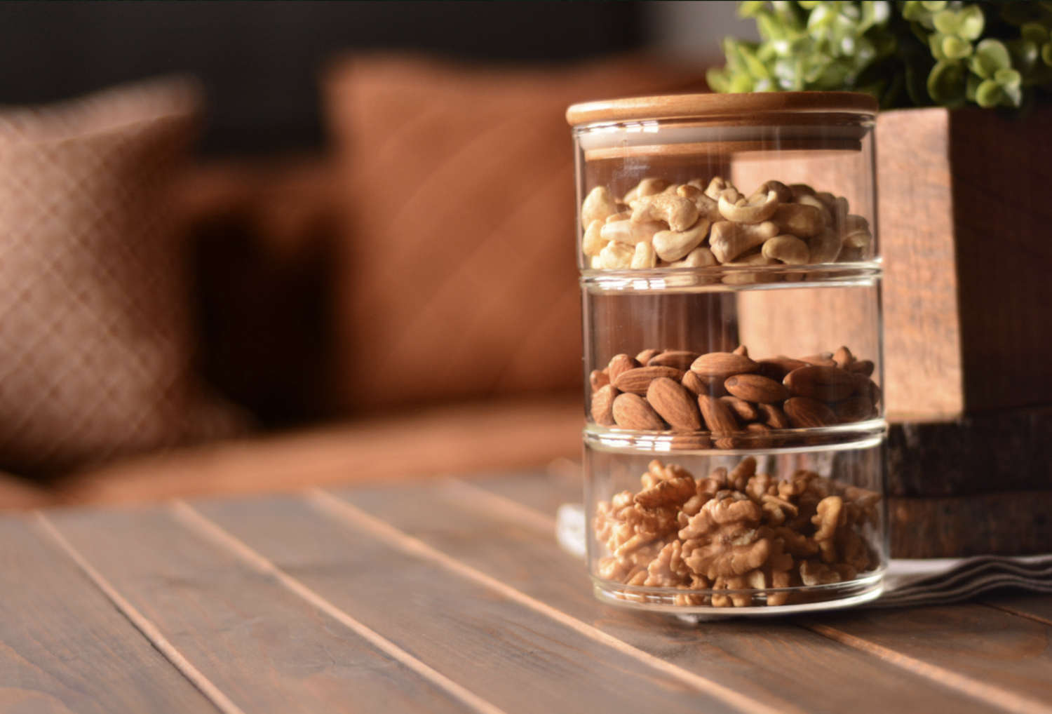 Bambum Tade 3 Tier Glass Container