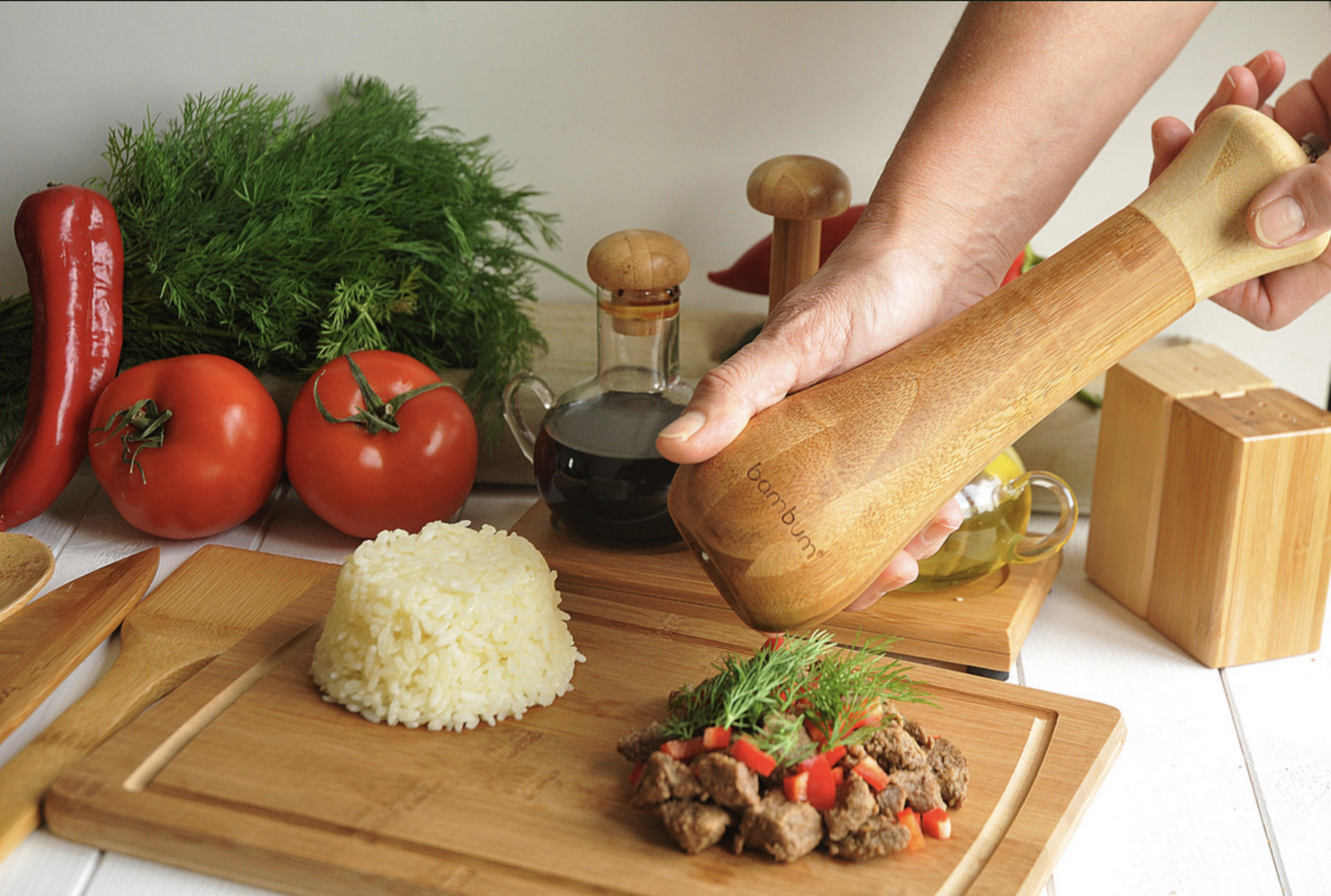Bambum Nocchi Salt &amp; Pepper Mill Large