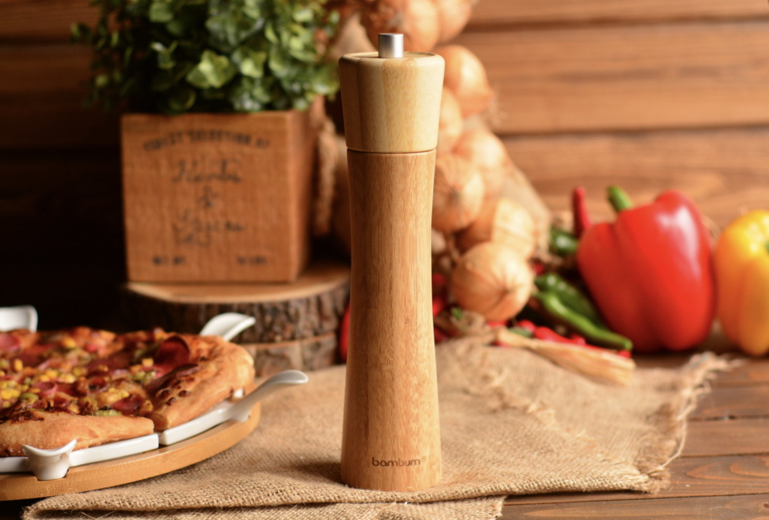 Bambum Paprika Salt &amp; Pepper Mill Medium