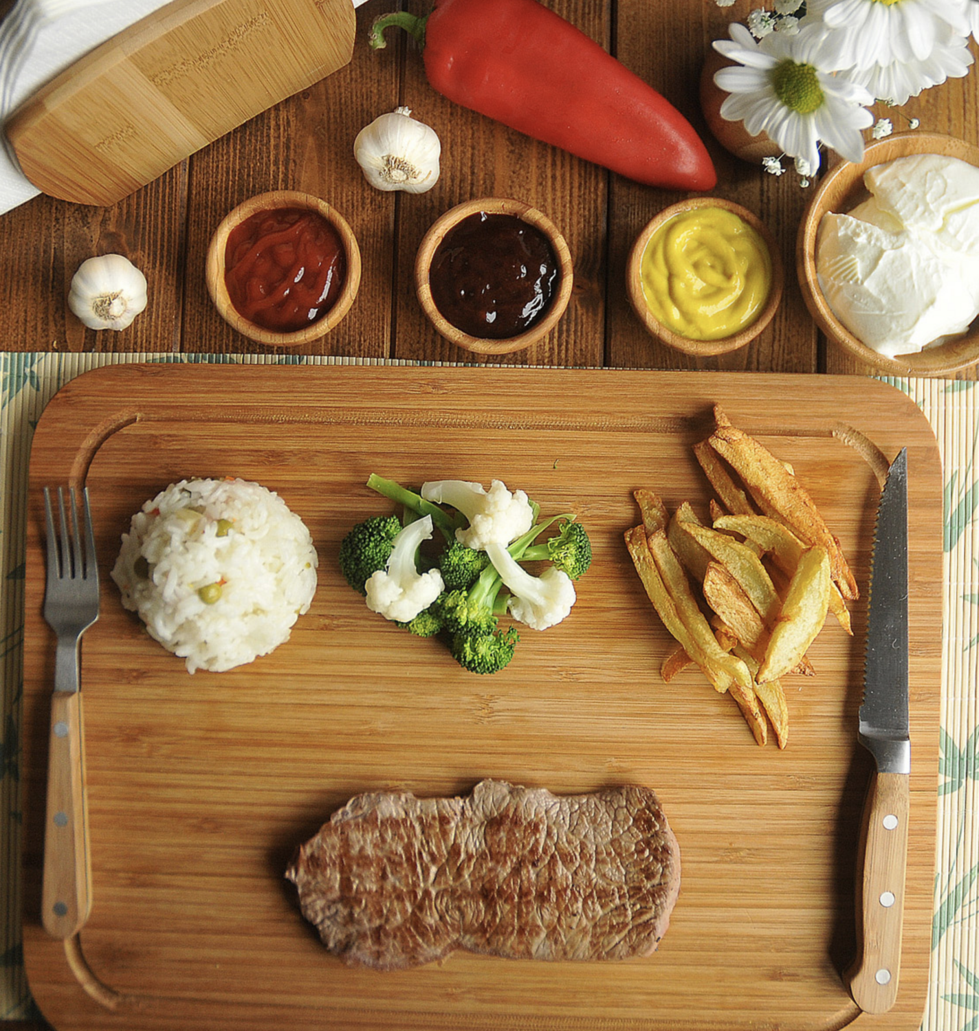 Bambum Talau Cutting &amp; Steak Board Large