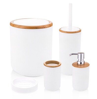 Bambum Lena Bathroom Set White