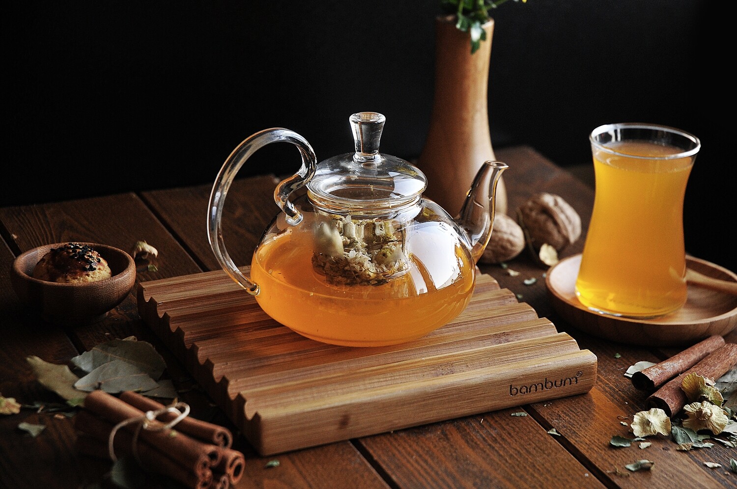 Jasmine Infuser Teapot Glass 400 ml