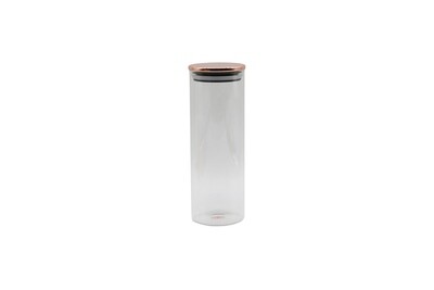 Dikelta Glass Storage Jar with Metal Lids 20 cm