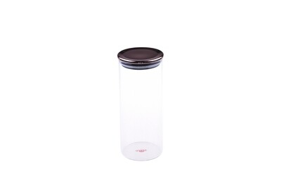 Kelta Glass Storage Jar with Metal Lid 20 cm