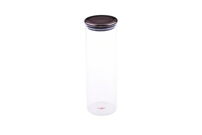 Kelta Glass Storage Jar with Metal Lid 25 cm