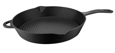 Caste Honeycomb Cast iron Frying Pan Black 28 cm