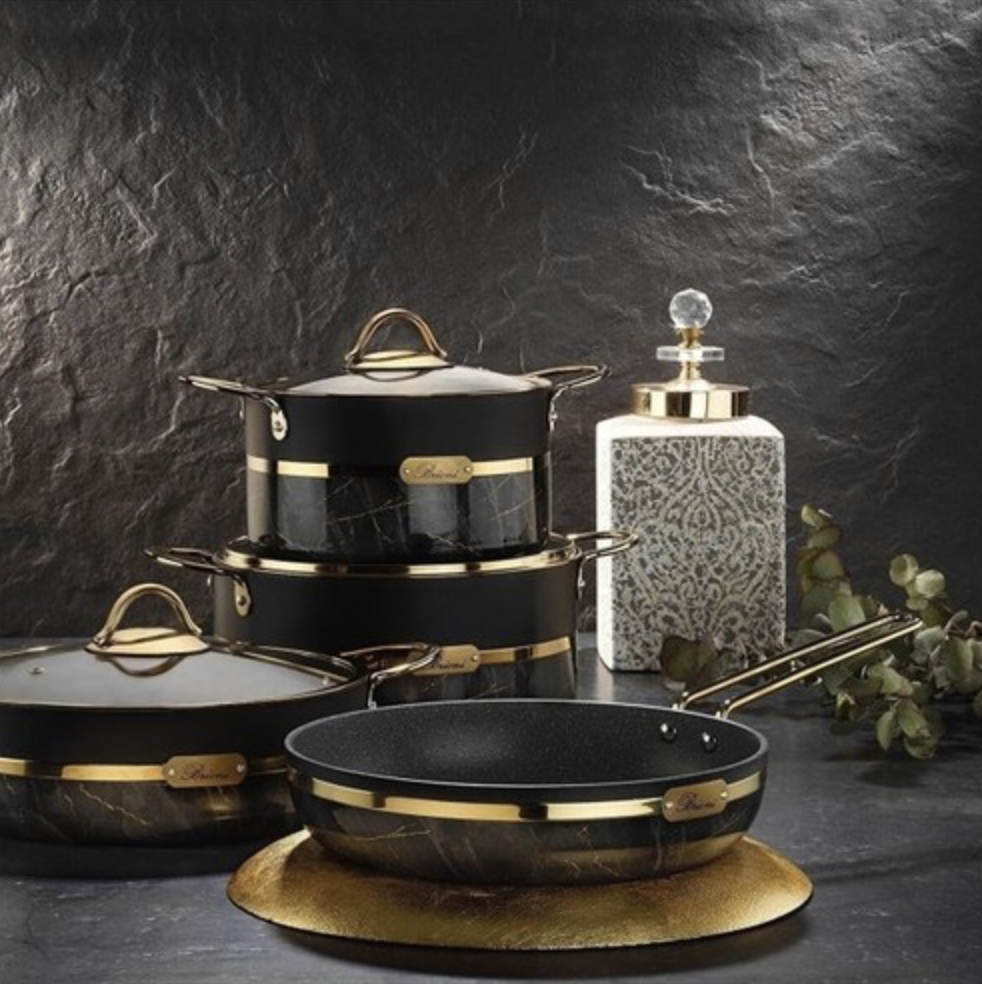 Brioni Selection Plus+ 7 Pcs Cookware Set Black