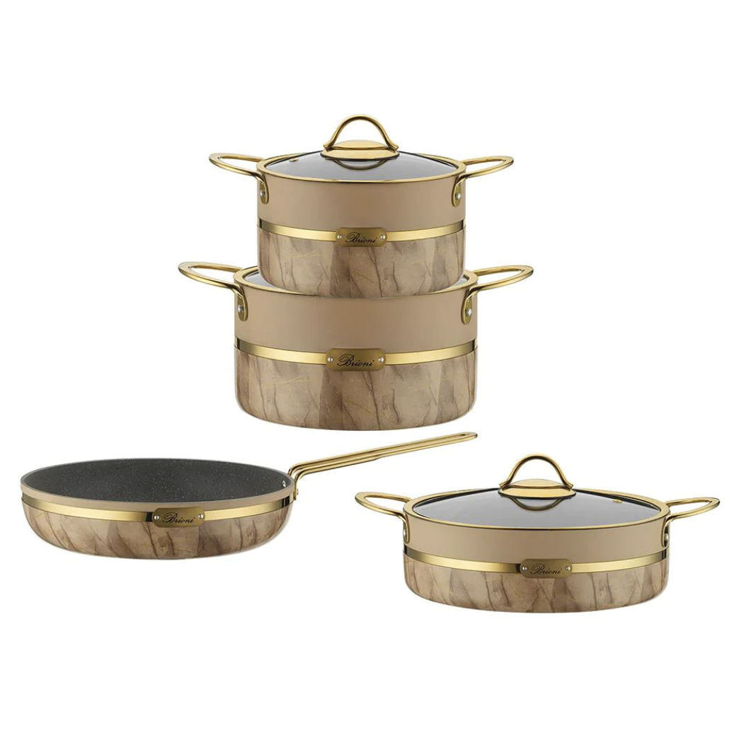 Brioni Selection Plus+ 7 piece cookware set Beige