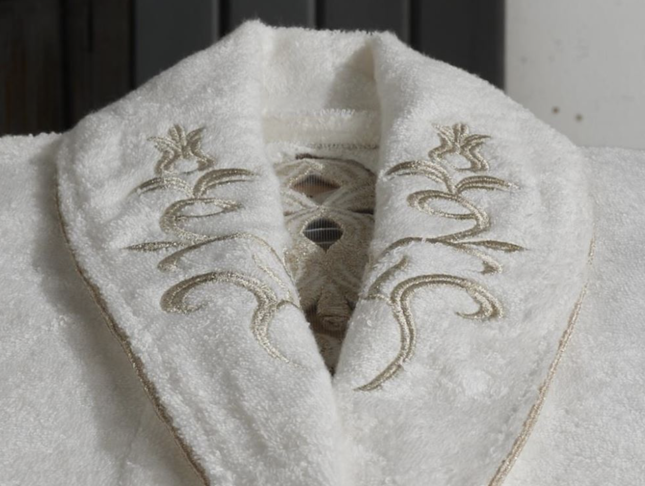 Dantela Almira Bamboo Family Bathrobe Set Cream-Brown