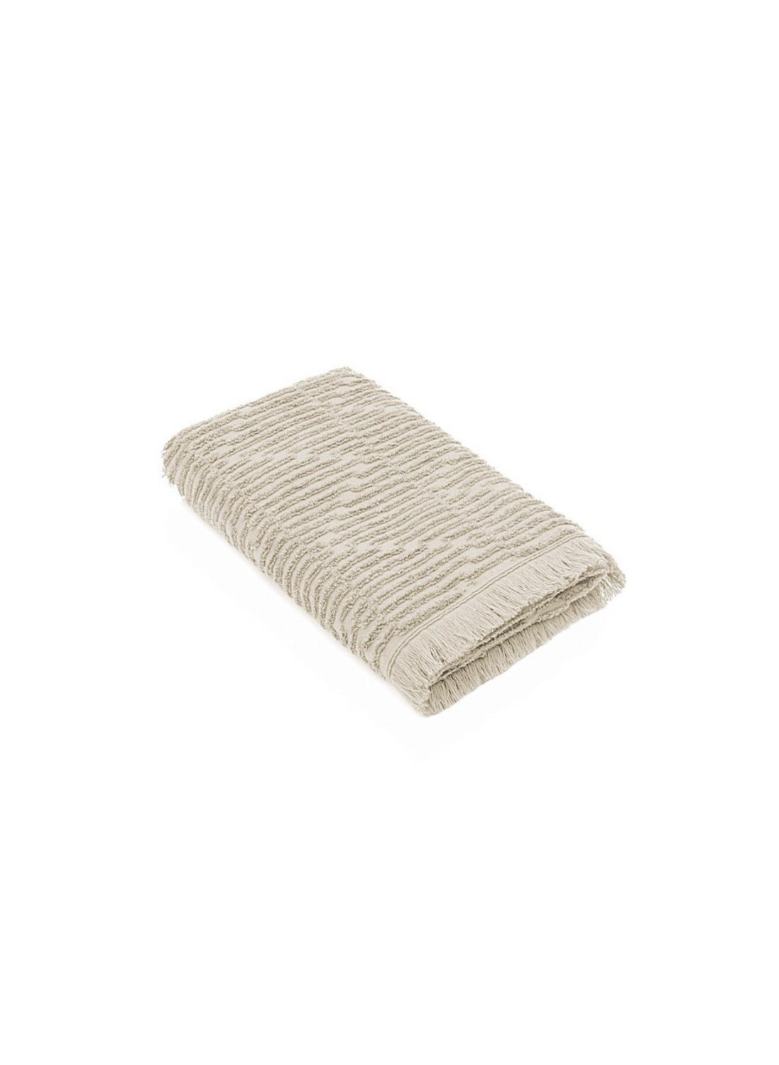 Green Black Anisa Towel 100% Cotton Combed Jacquard Beige 80x150 Cm