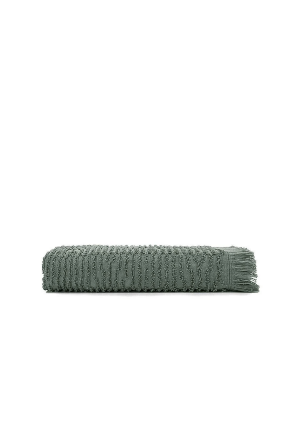 Green Black Anisa Towel 100% Cotton Combed Jacquard Green 80x150 Cm