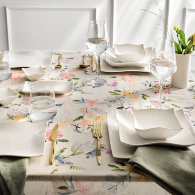 Karaca Vals Porcelain 40 Piece 6 Person Dinner Set