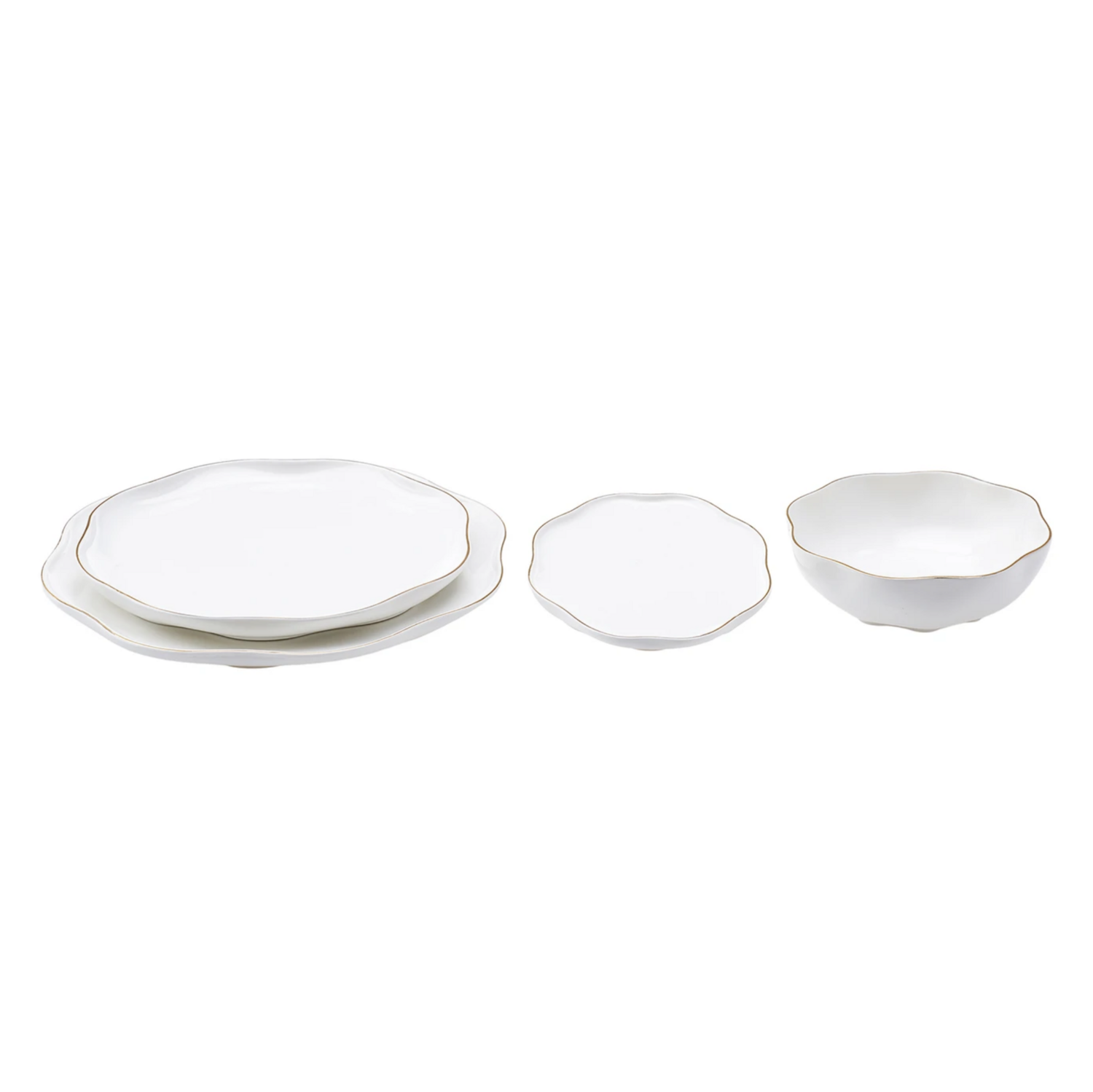 Karaca Streamline Mia Porcelain 20 Piece 6 Person Dinner Set