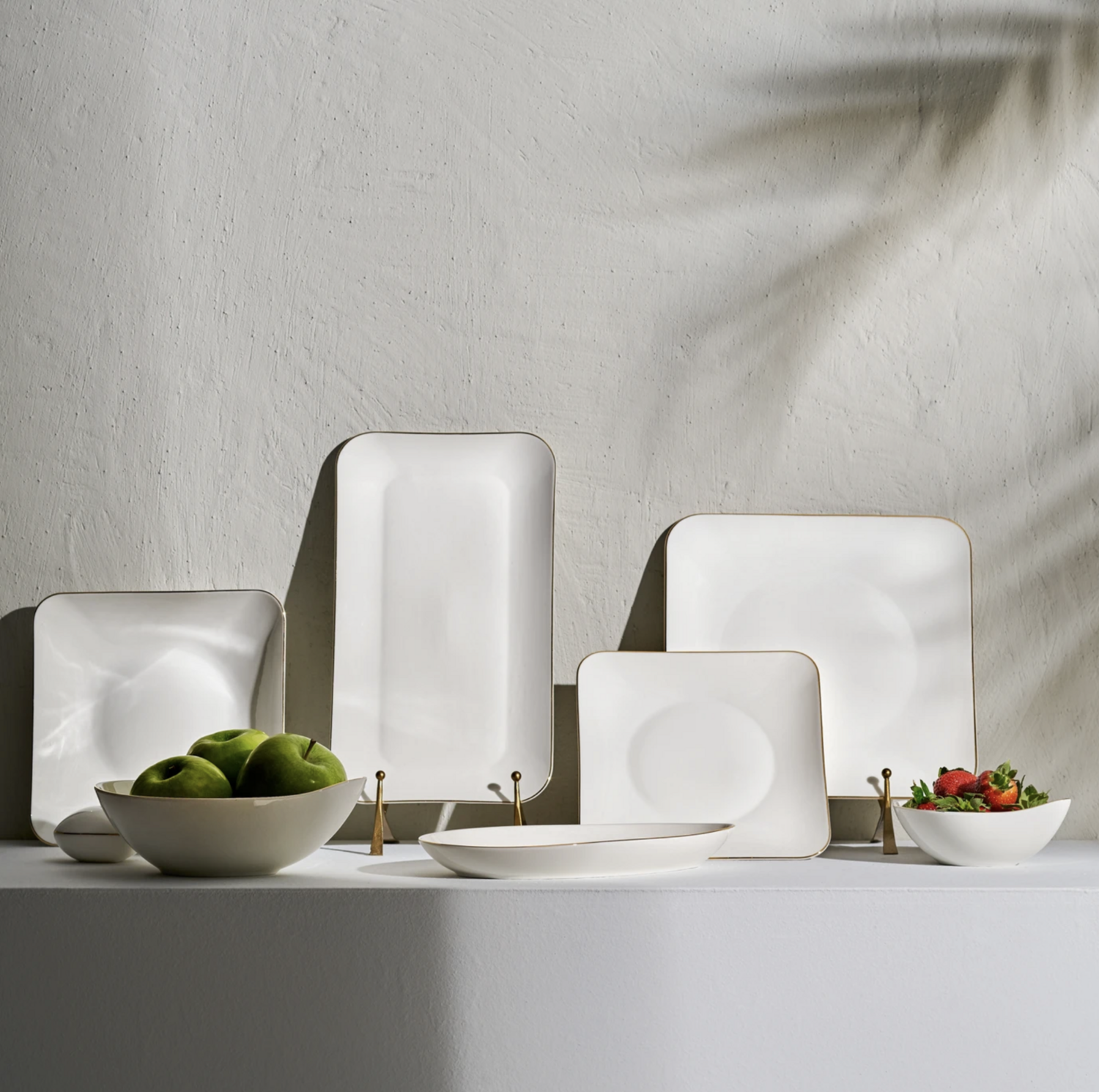 Karaca Streamline Elinor 30 Piece 6 Person Gold Dinner Set
