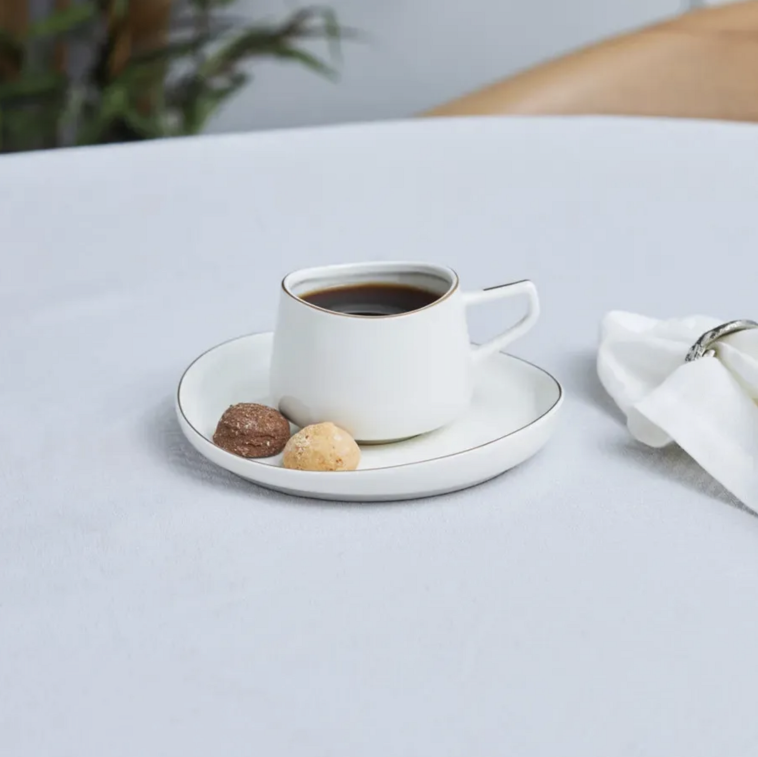 Karaca Streamline Hole Tea Cup Set for 6 Person 200ml