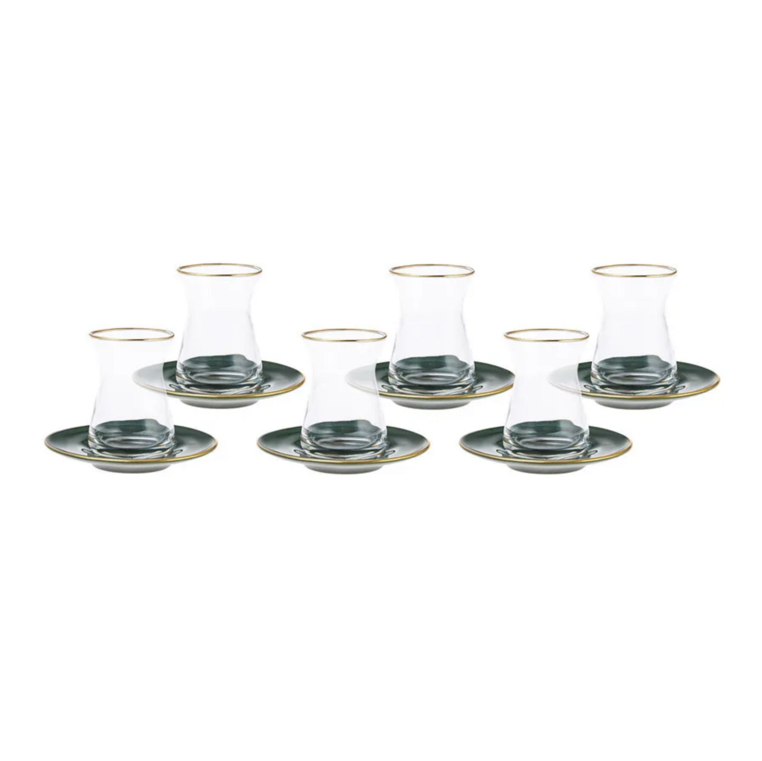 Karaca Retro 12 Pieces Tea Cup Set For 6 Person