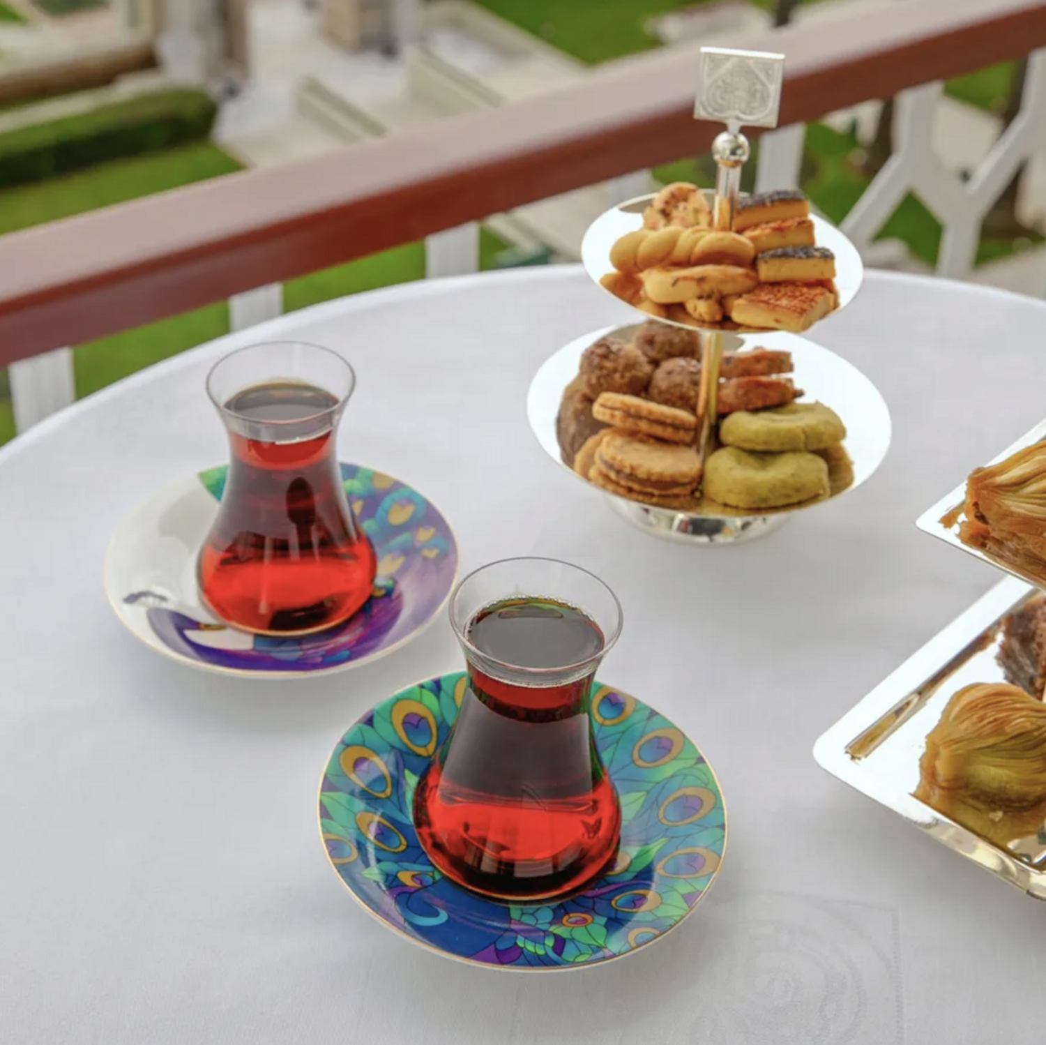 Karaca X Ciragan Palace Shop 12 Piece Tea Set for 6 Person