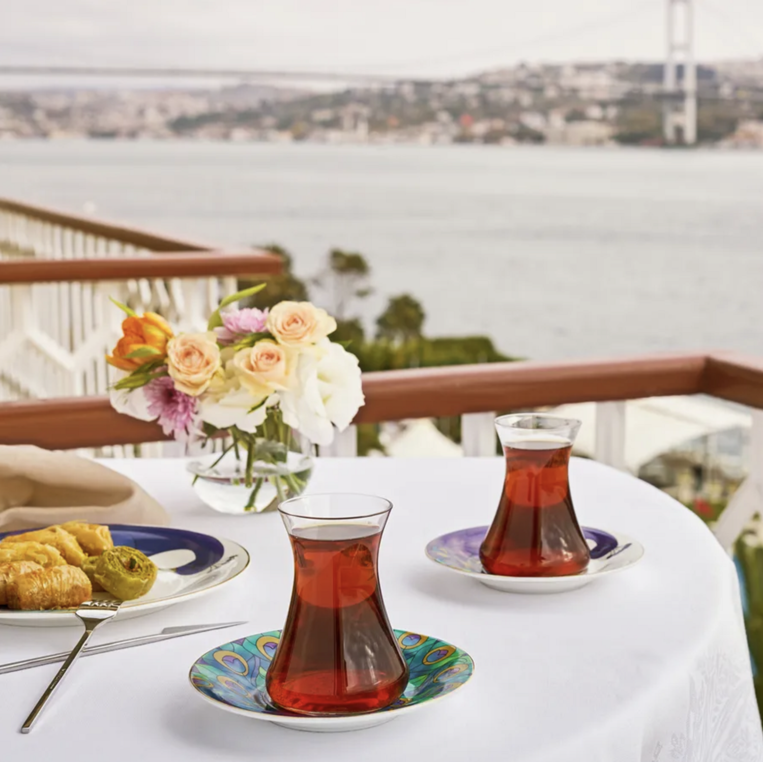 Karaca X Ciragan Palace Shop 12 Piece Tea Set for 6 Person