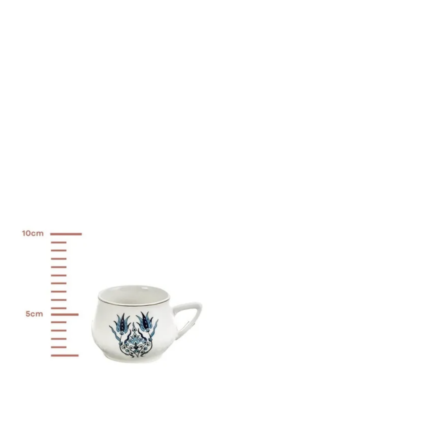 Karaca İznik New Form Coffee Cup Set for 6 Person 90 ml